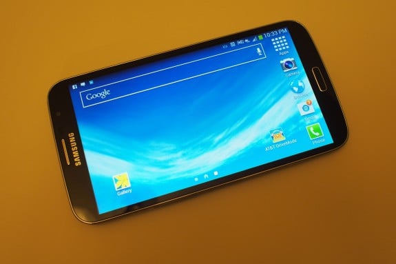 Landscape UI on the Galaxy Mega