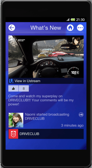 PS 4 mobile app