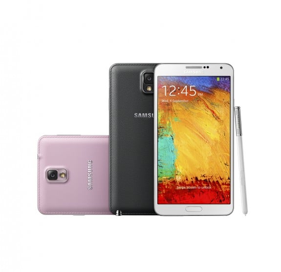 The Samsung Galaxy Note 3 will hit five U.S. carriers.