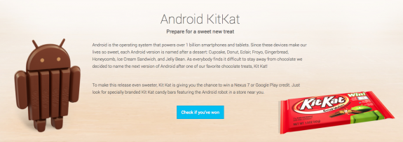 Android 4.4 Kit Kat will be the next version of Android. 
