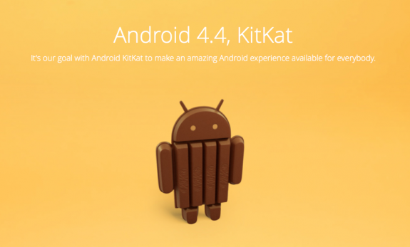 Android 4.4 KitKat is the new version of Android from Google.