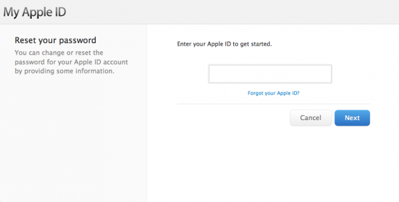 Retrieve your Apple ID before installing iOS 7.