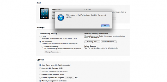 This error popped up first when trying to install iOS 7 through iTunes.