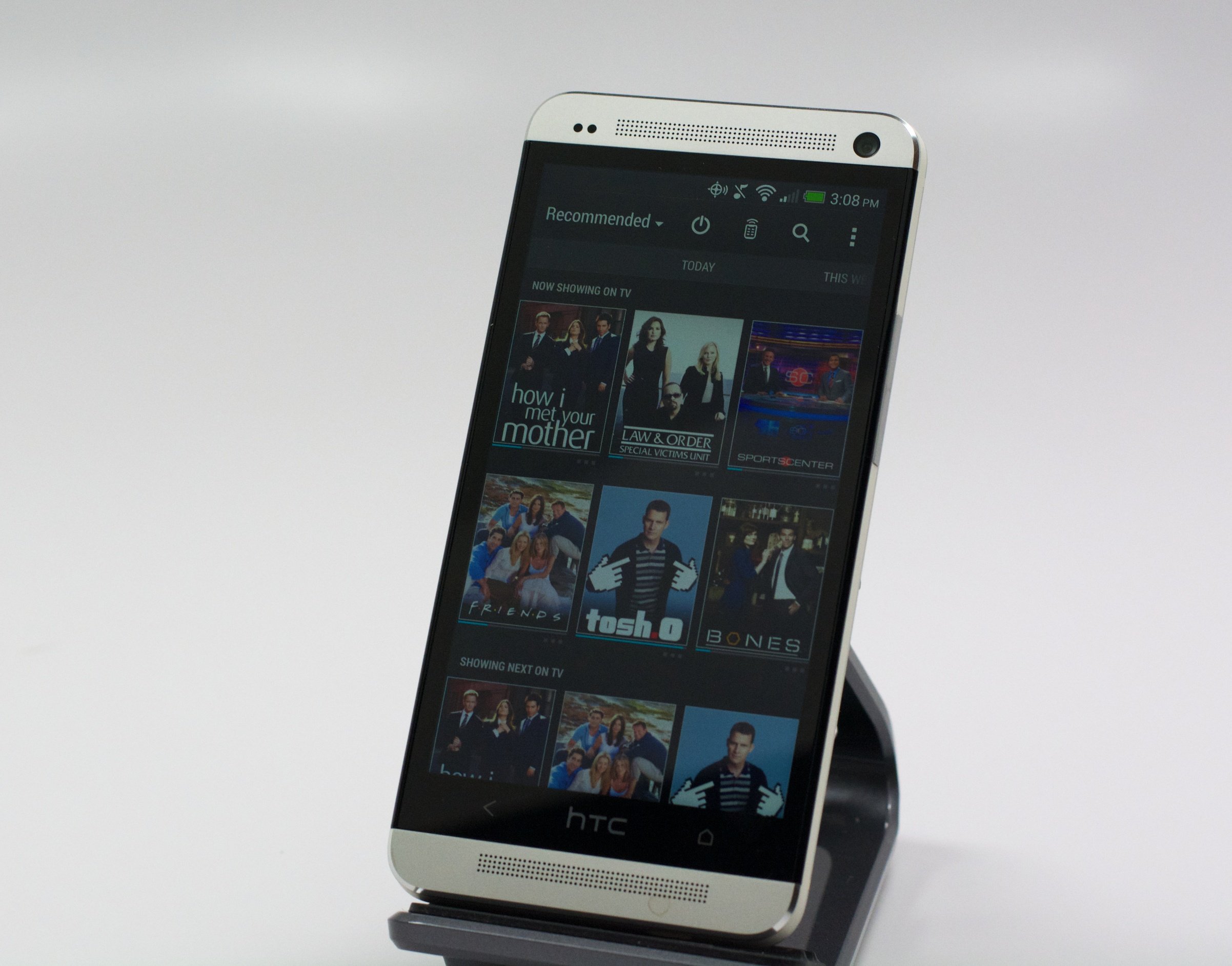 The Verizon HTC One can act as a remote control for your home theater.