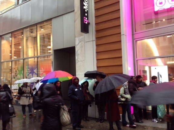 Lines are typically shorter at Verizon, AT&T, T-Mobile and Sprint.