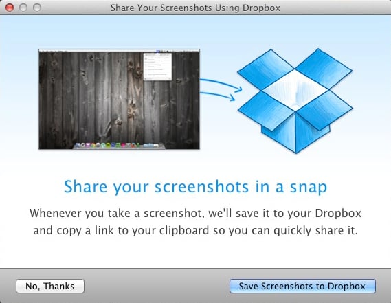 Dropbox Updates with Automatic Screenshot Uploads