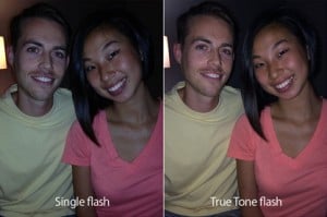 True Tone flash yields more natural skin tones