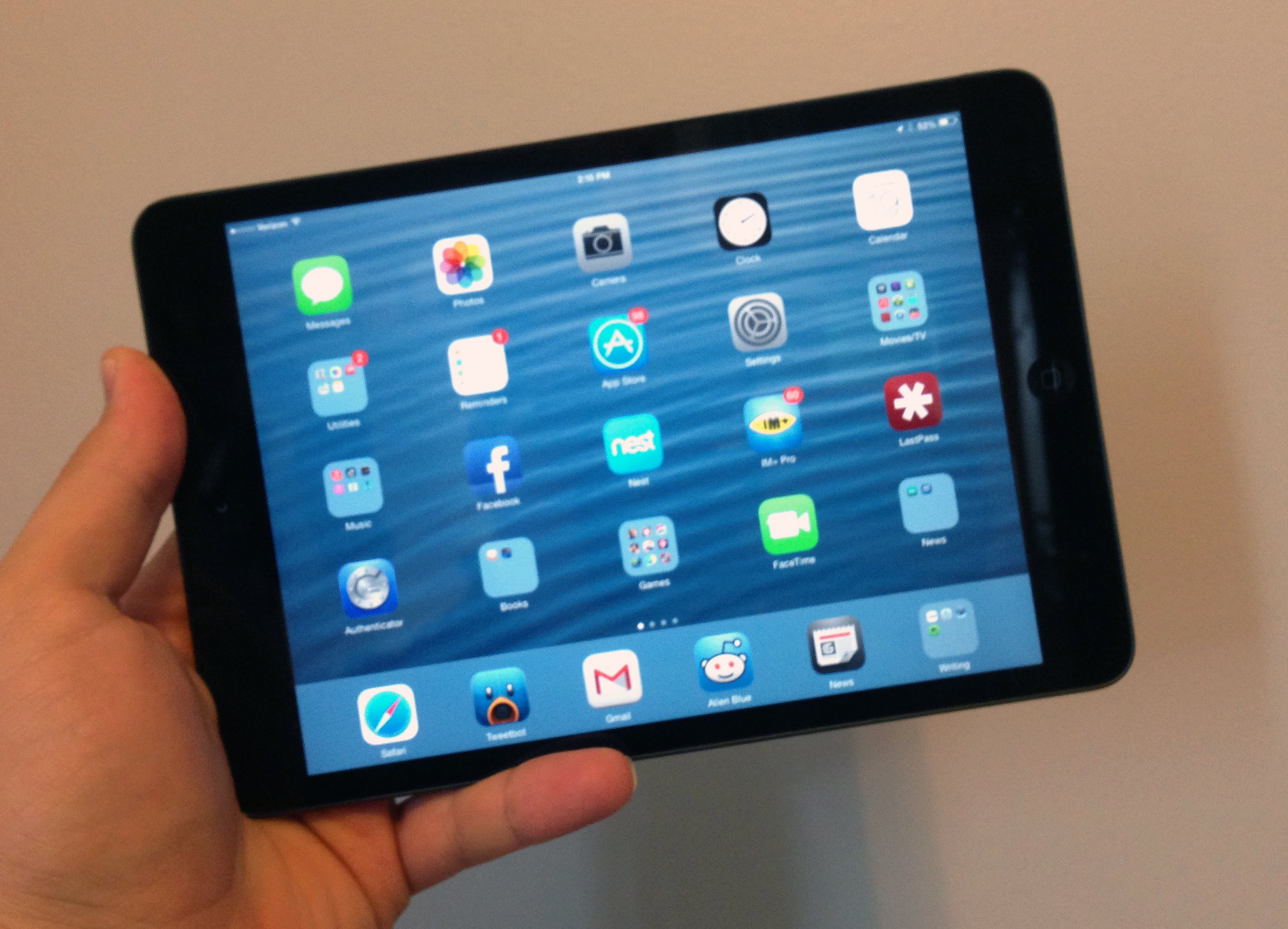 The iOS 7 update for the iPad mini is a great upgrade.