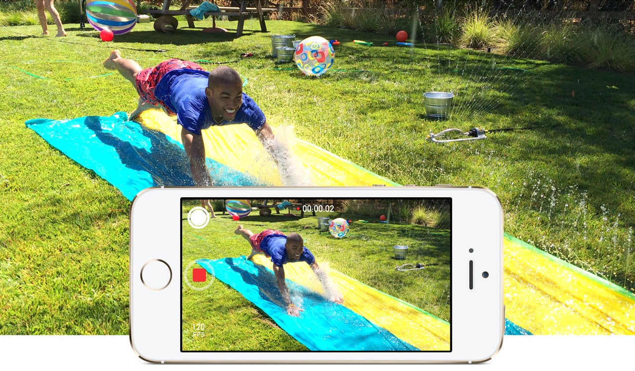 Take slow motion video on the iPhone 5S.