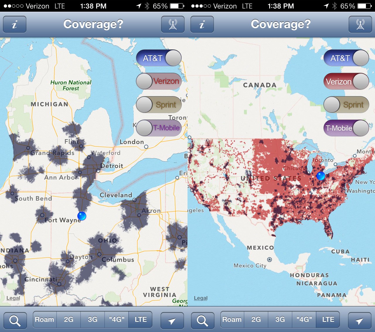 iPhone 5s AT&T vs. Verizon vs. Sprint vs. TMobile Best Carrier