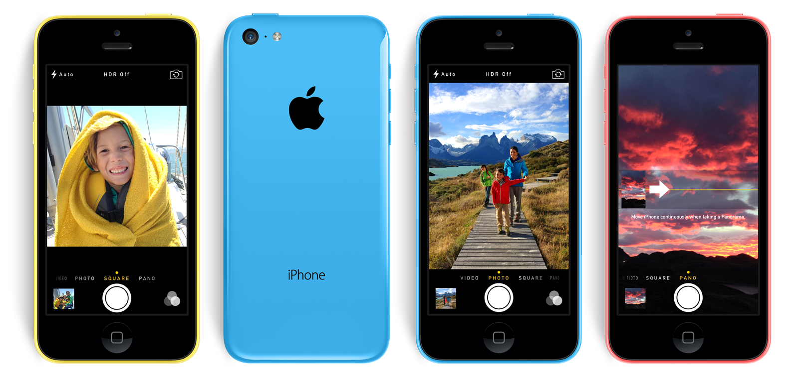 The iPhone 5c uses the same camera from the iPhone 5.