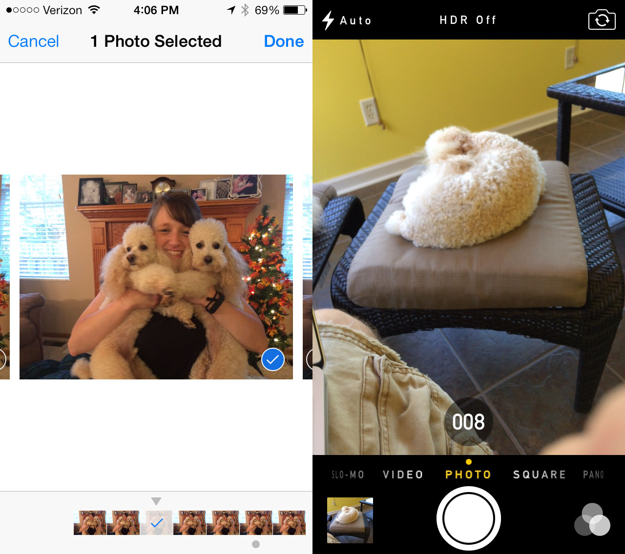Take 10 photos per second with the iPhone 5s.