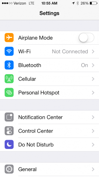 iOS 7 personal hotspot guide. 