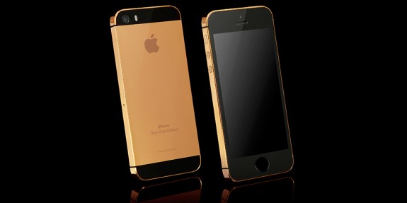 Real 24 CT rose gold iPhone 5s