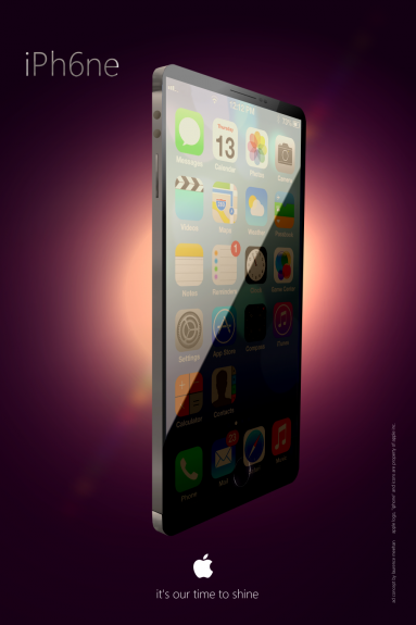 This new iPhone 6 concept shows an iPhone with a large edge-to-edge display.
