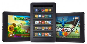 Amazon's Android-powered Kindle Fire tablet helped popularize the 7-inch form factor with its low $199 price tag. 