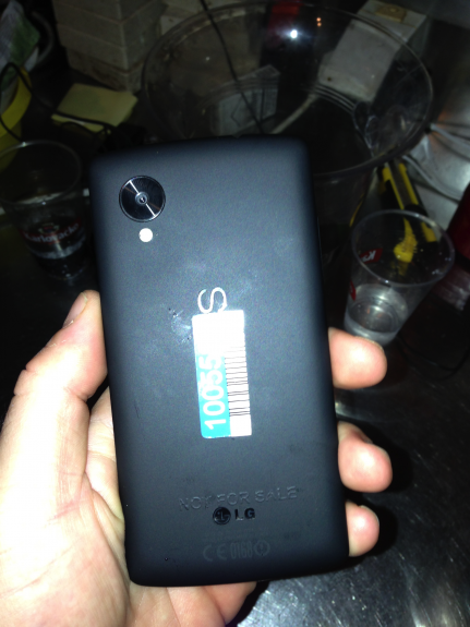 This could show the back of the Nexus 5.