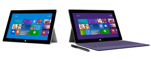 The Surface 2 and Surface Pro 2