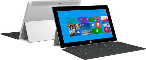 The Surface 2 with  a Type Cover 2