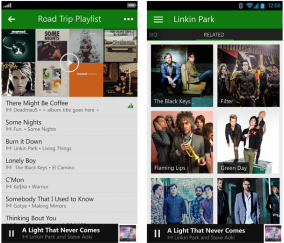 Xbox Music on Android is available today. 