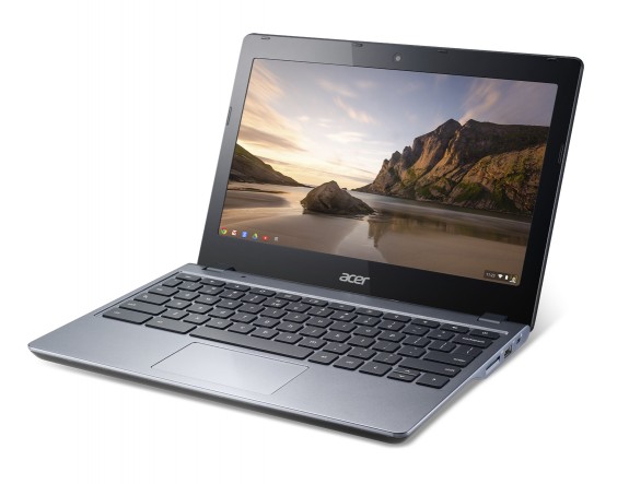 Acer Chromebook previewed at IDF forward angle