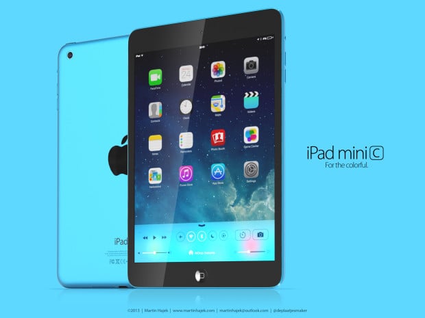 A cheaper iPad mini c could be Apple's play to take on the Nexus 7 and new Kindle Fires. Concept by Martin Hajek. 