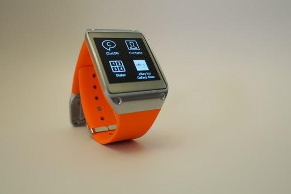 There hopefully will be an app for that. Samsung promises that developers could make a few simple code tweaks to make their Android-powered app compatible for the Gear. After all, the Gear does run Android 4.3.