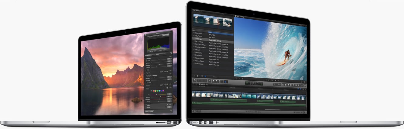 13-inch MacBook Pro Retina vs. 15-inch MacBook Pro Retina (Late 2013) compared.