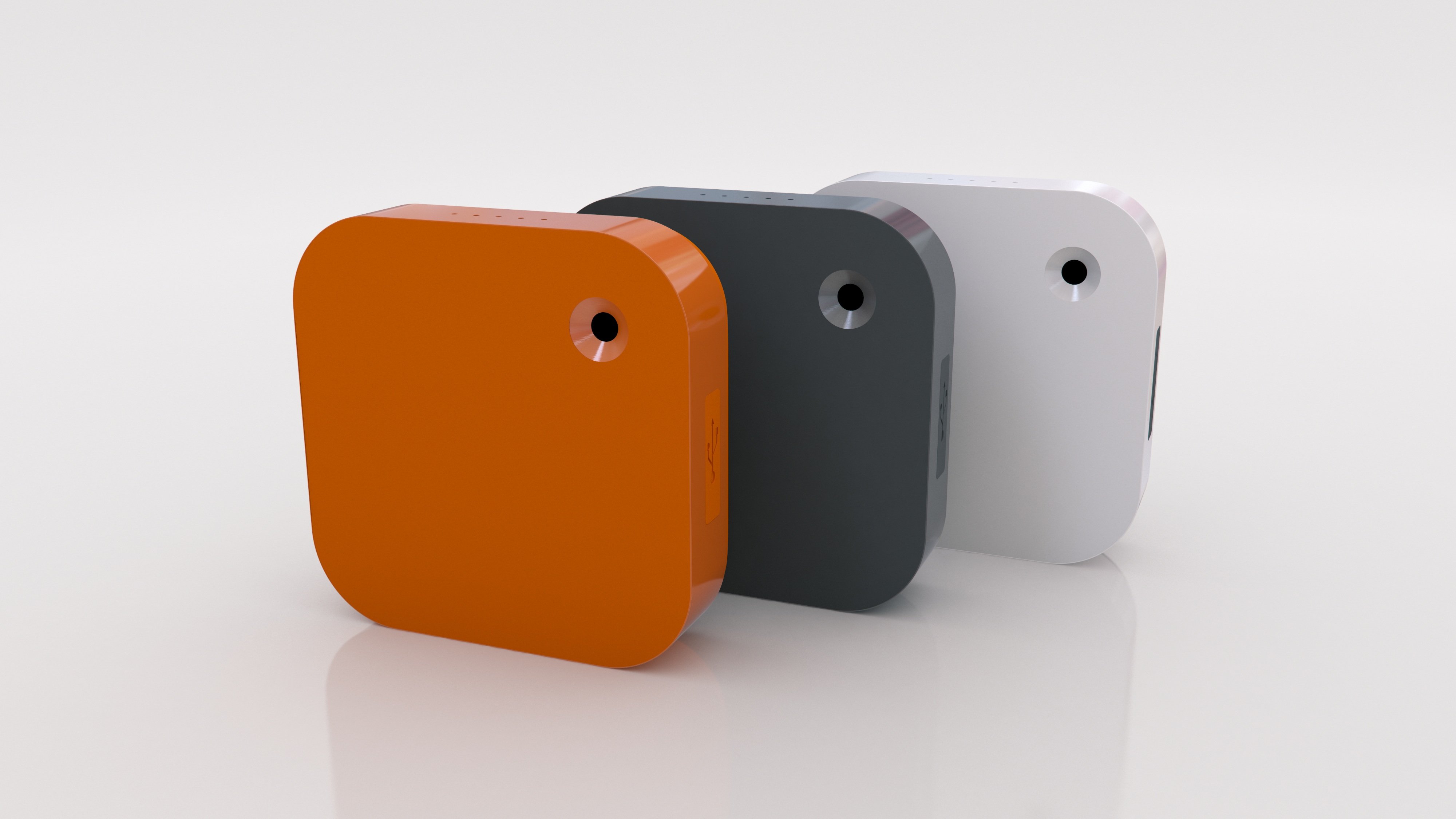 Narrative Clip Camera in three colors