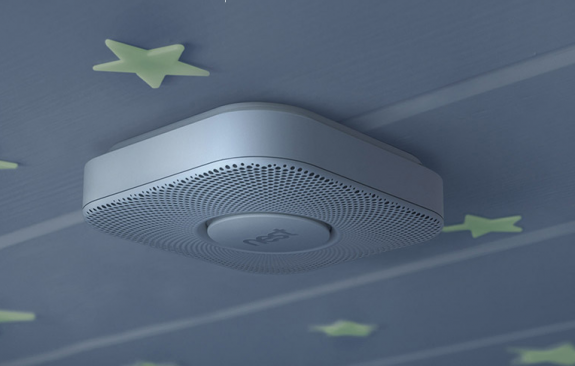 The Nest Protect is a smoke alarm and Carbon Monoxide alarm that connects to devices and your smartphone.