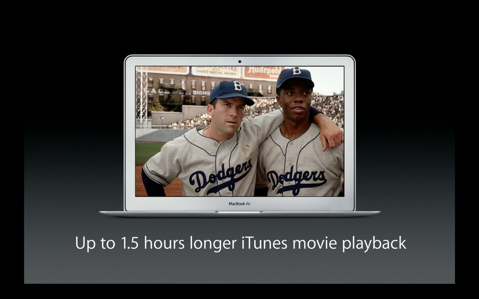 OS X Mavericks brings better battery life to HD video playback.