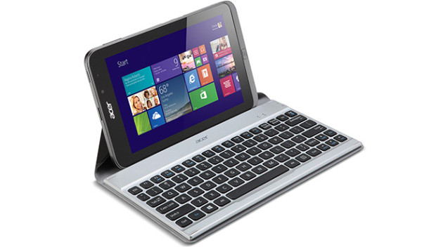 The Acer W4 with its optional keyboard dock.