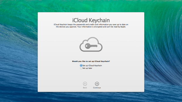 Setup iCloud Keychain on OS X Mavericks.
