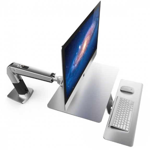 Ergotron's new iMac desk is a sit stand desk designed just for the iMac.