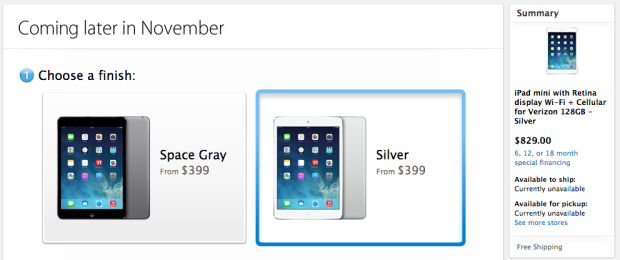 The Apple Store is ready to handle iPad mini with Retina Display orders, but this new leak is unconfirmed.