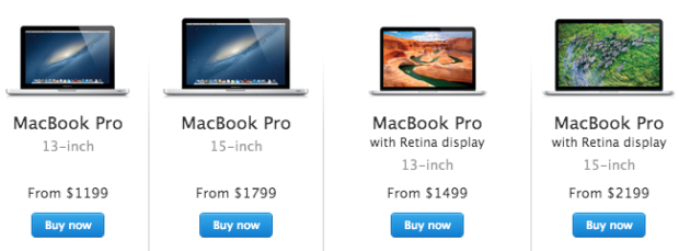 The new MacBook Pro release should come online and in store within days. 