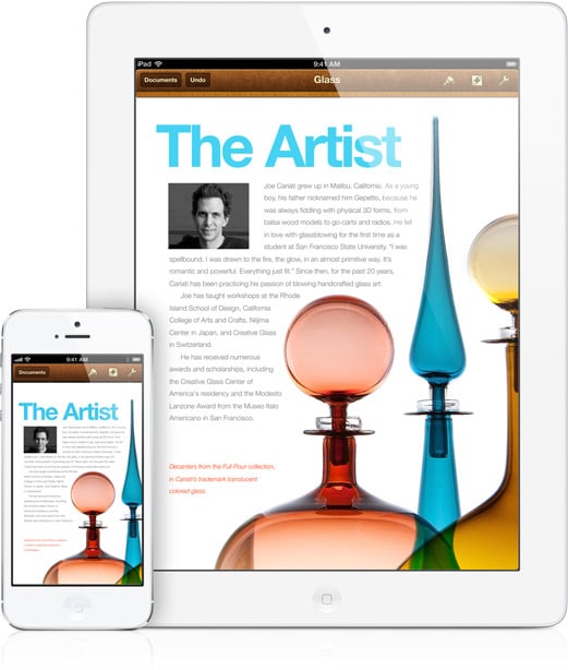 iWork apps like Pages are now available for free to all iOS 7 users. 