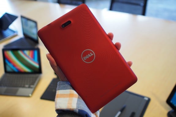 The Dell Venue 8 Pro along with the Dell XPS 11 Pro in the background. 