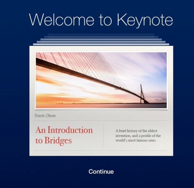 keynote in icloud