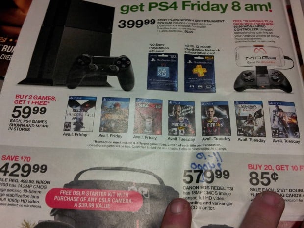 target ps4 ad