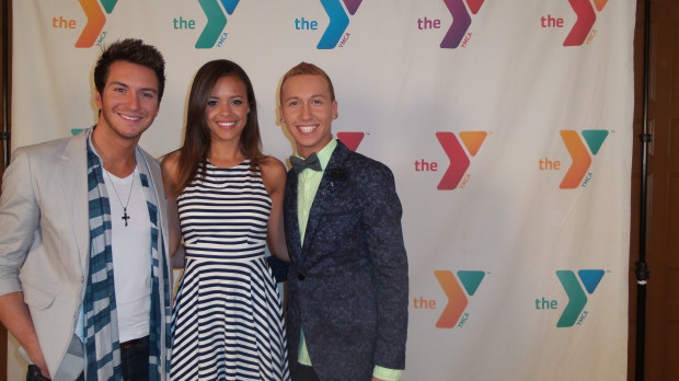 With the Xeonon flash, the Zoom renders skin tones more naturally than the Lumia 1020's Xenon. Pictured: American Idol Season 12 contestants: Paul Jolley, Aubrey Cleland, and Devin Velez at an AT&T red carpet event benefiting the YMCA of LA. 