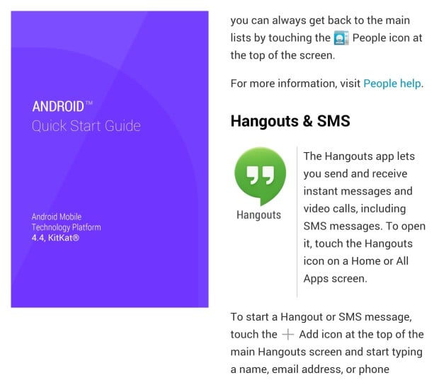 The Android 4.4 KitKat Quick Start guide shows Nexus 4, Nexus 7, Nexus 10 and Nexus 5 owners what to expect.