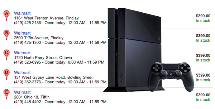 Find a PS4 in stock at a local store like Walmart or Best Buy with these tools.