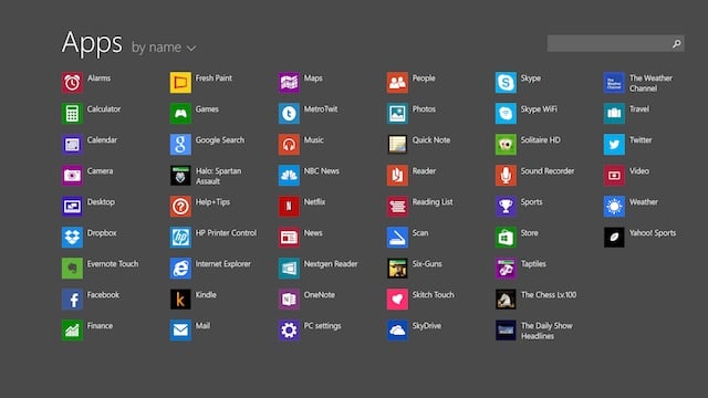 The All Apps Screen