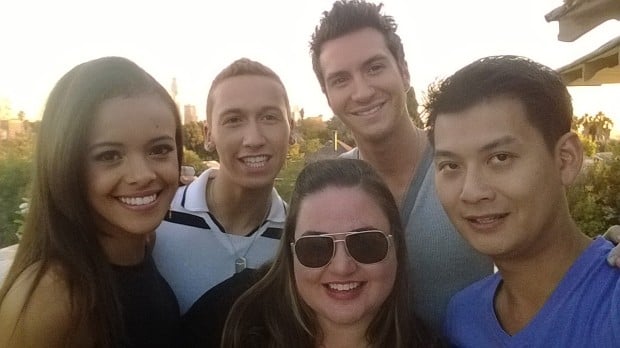 The more wide-angle front-facing camera on the Lumia 1020 means that you can fit more people into a group selfie. Here, five people are able to squeeze comfortably into this shot.
