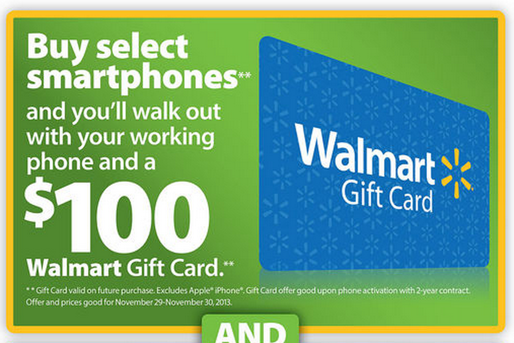The Walmart Black Friday 2013 ad includes four tempting smartphone deals.