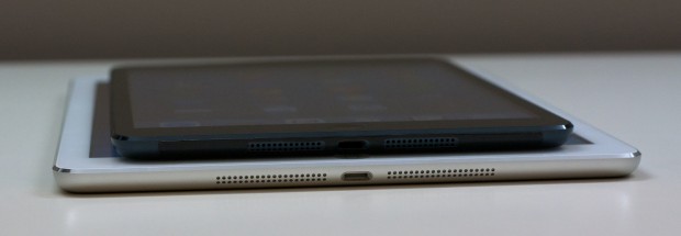 The iPad Air and iPad mini thickness are essentially the same. 