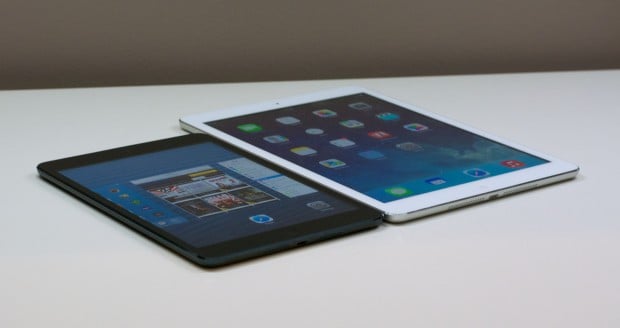 The iPad Air and iPad mini run iOS 7, but the iPad Air will likely receive more software updates in the future.