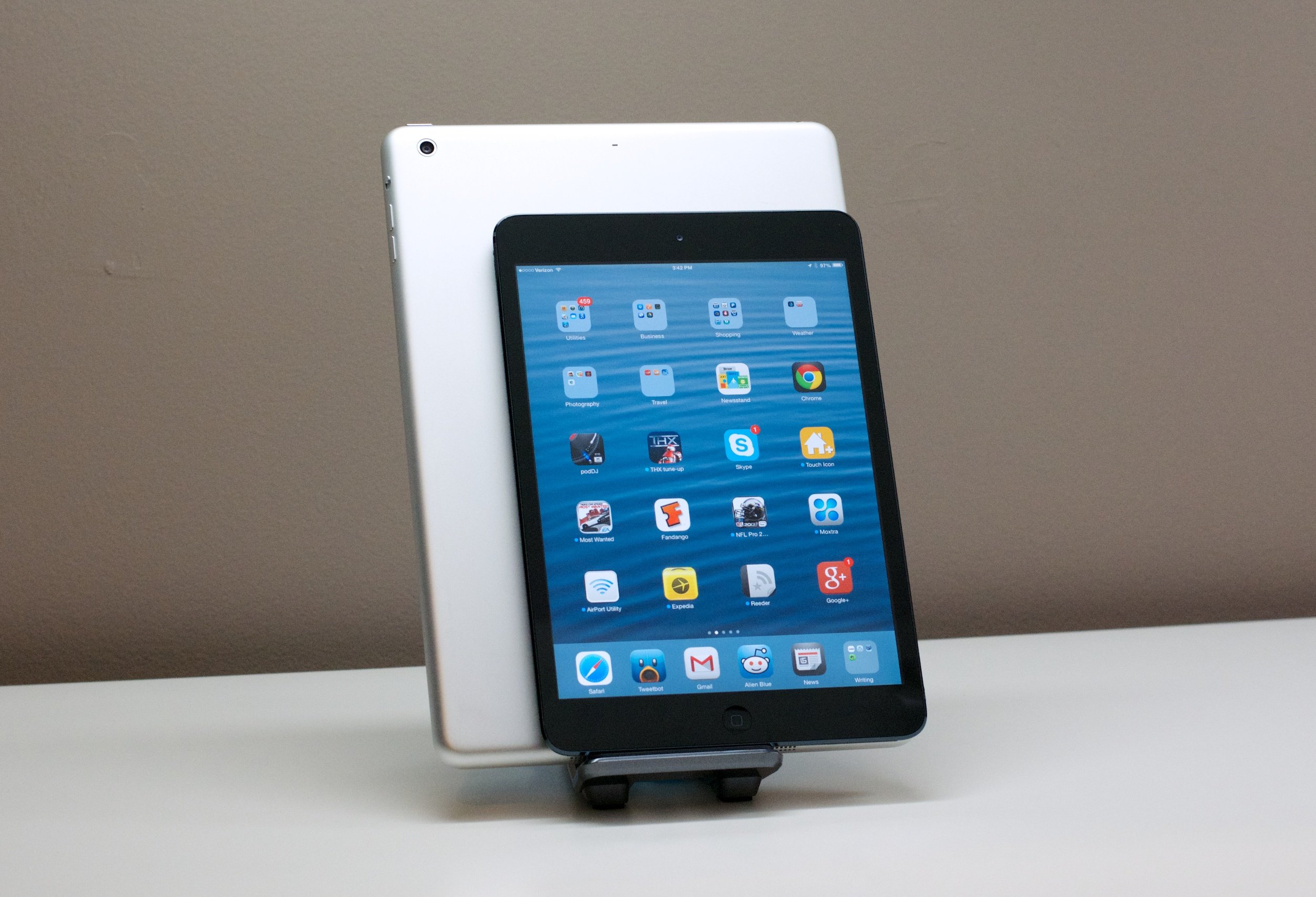 The iPad mini is $200 cheaper but comes with fewer options.