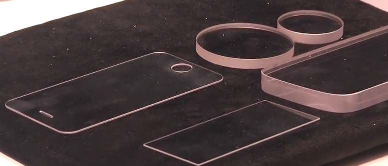 Sapphire glass that could deliver a stronger iPhone 6 screen. Image via IDG Network World Video.